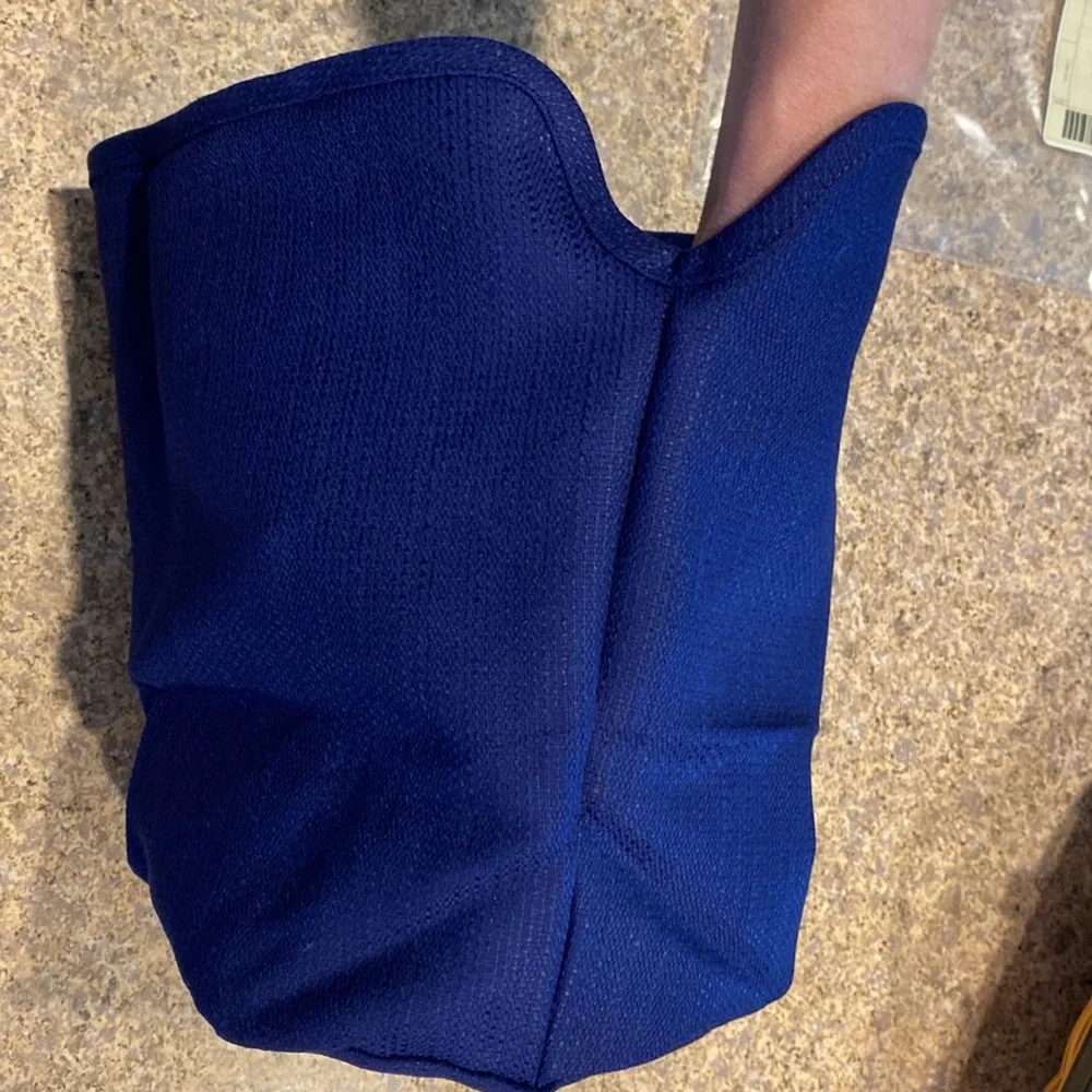 Longaberger Ice Bucket Fabric Liner Indigo Blue 28069144